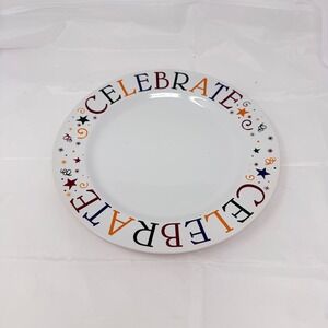 Pampered Chef Celebrate Plate Dish Food Birthday Party Special Occasion Platter